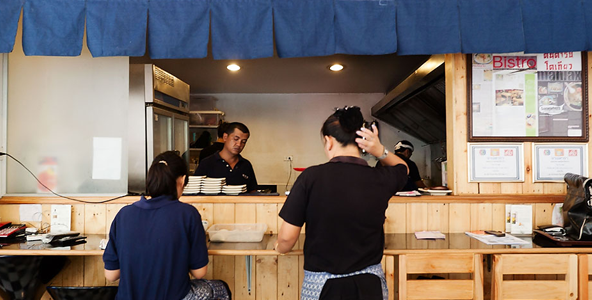 งานพิเศษ ทงจิงกังราเมน งานบริการร้านอาหารญี่ปุ่น รายได้ดี