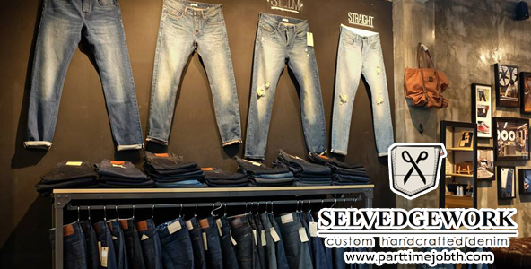 สมัครงานร้าน Selvedgework รับพนักงานขายกางเกงยีนส์ รายได้ดี